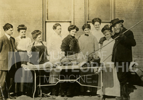 Dr. A.T. Still with Nursing Students, ca. 1909