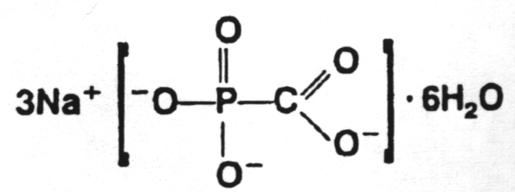 Structure of foscarnet sodium