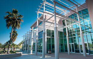 Entrance to ATSU's Arizona School of Dentistry and Oral Health.