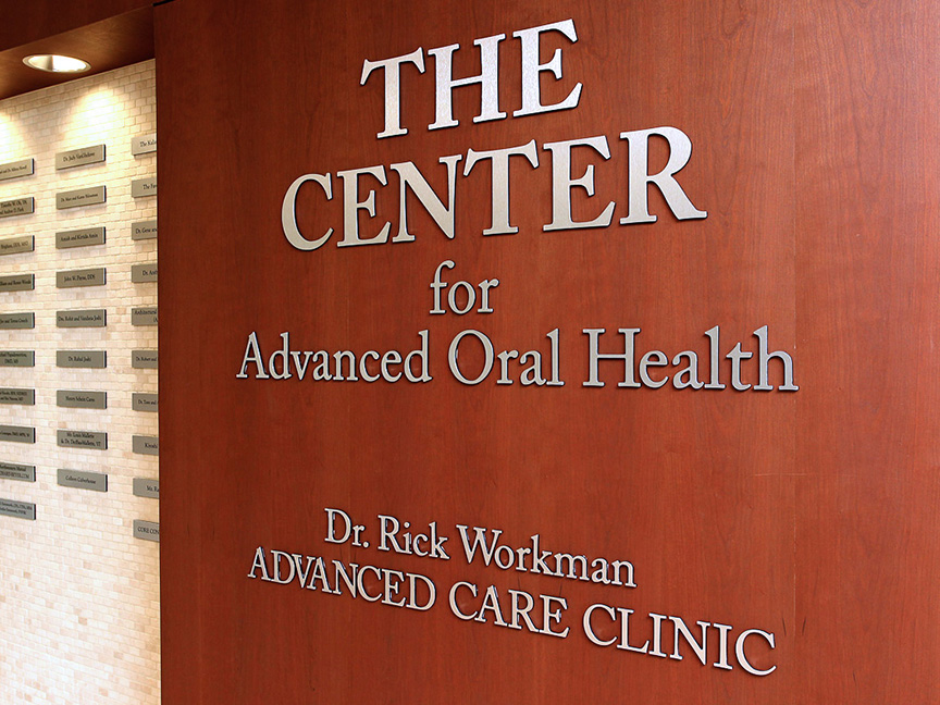 Wall decoration at facility