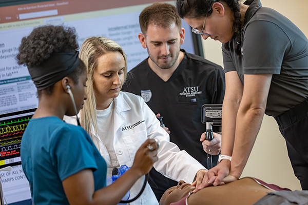 Three medical students of ATSU's PA program.