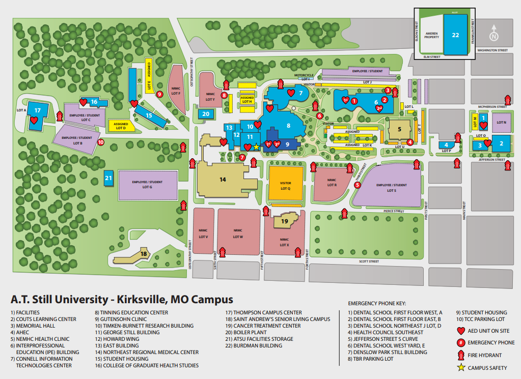 ATSU Campus Map