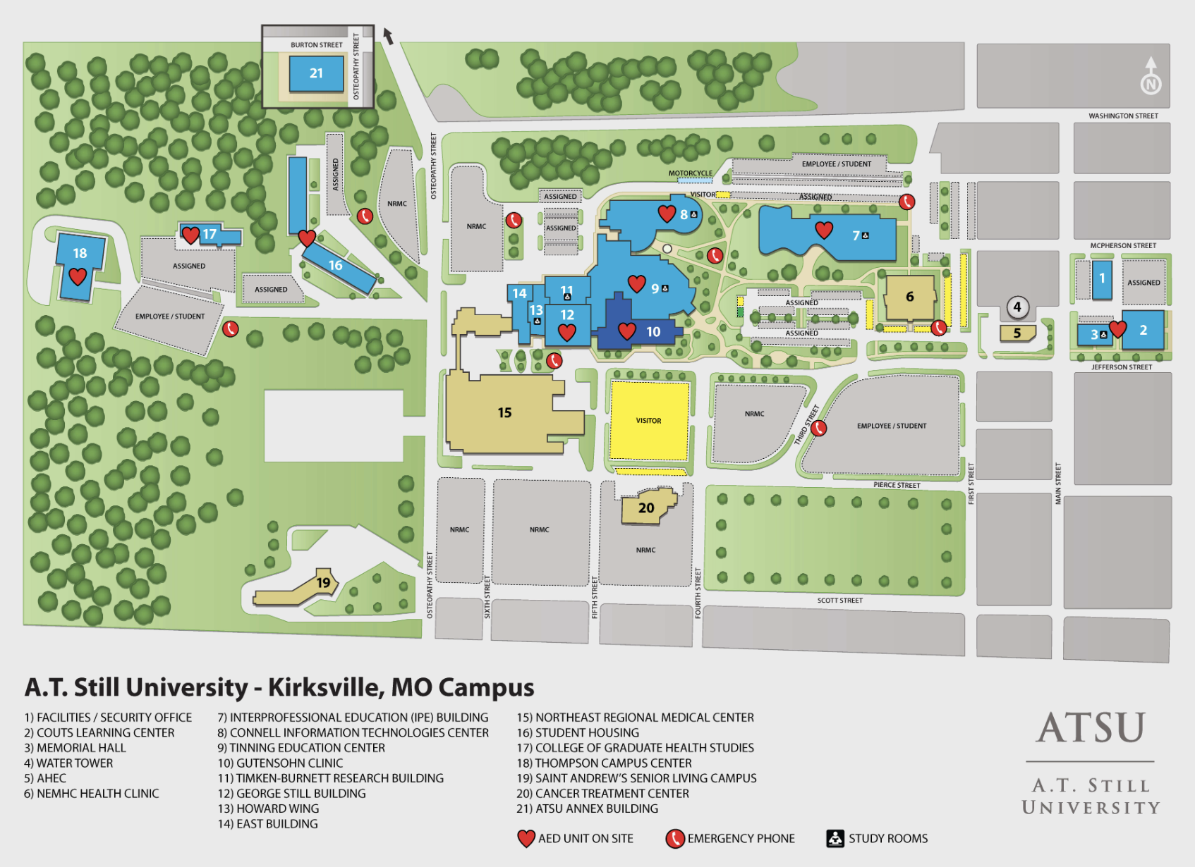 ATSU Campus Map