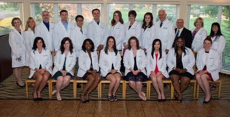 Audiology students receive white coats
