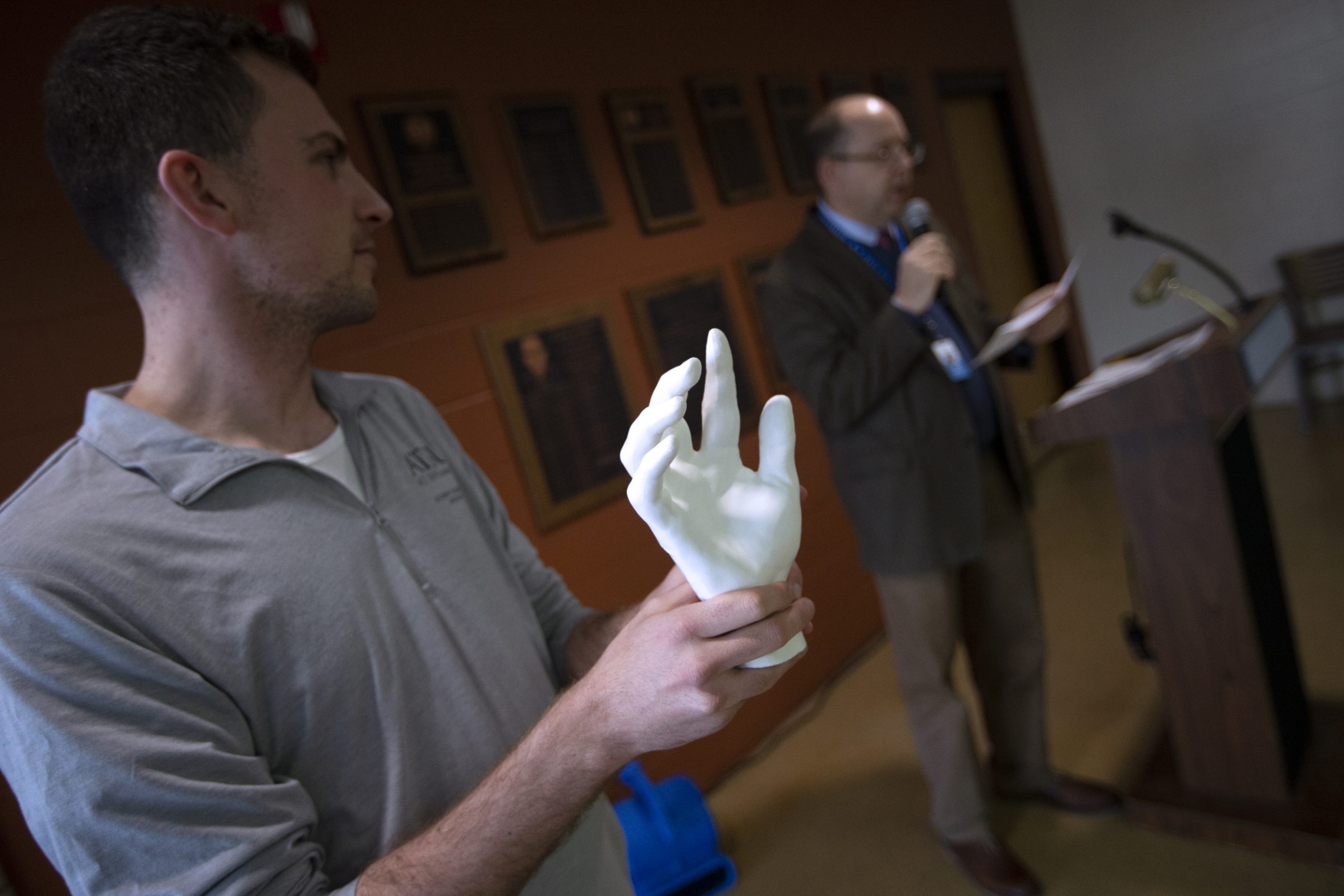 A 3D-printed replica of Dr. A.T. Still’s right hand