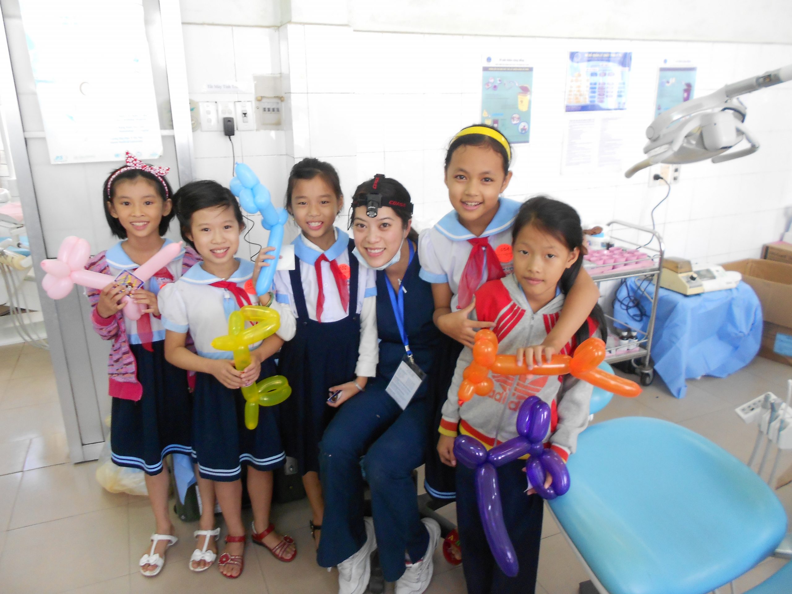Dr. Duong and Vietnamese children