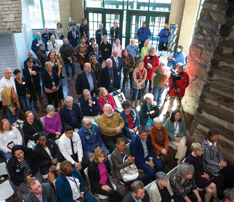 Museum of Osteopathic Medicine rededication ceremony crowd