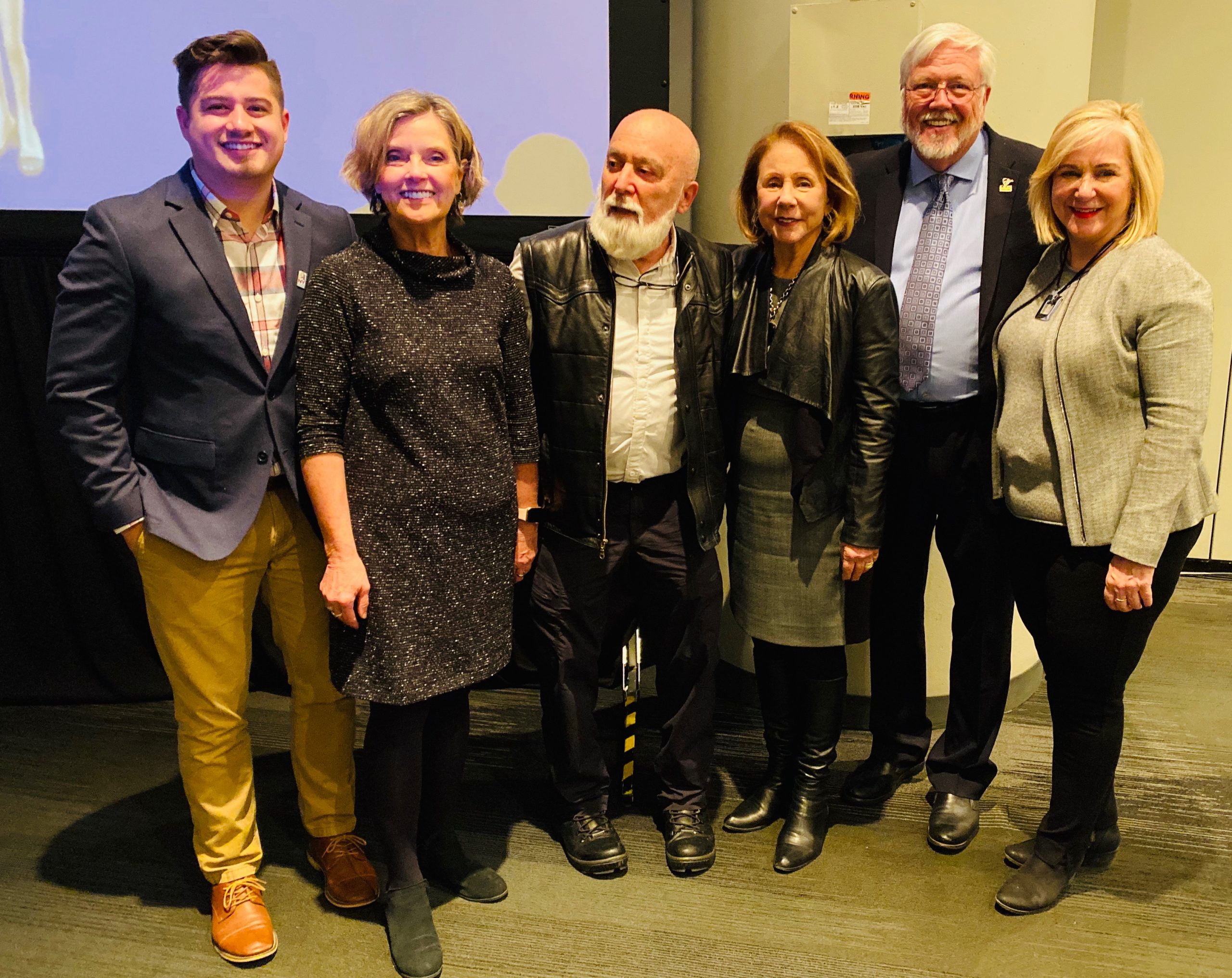 Dr. Danielsen and a group of panelists in New York City
