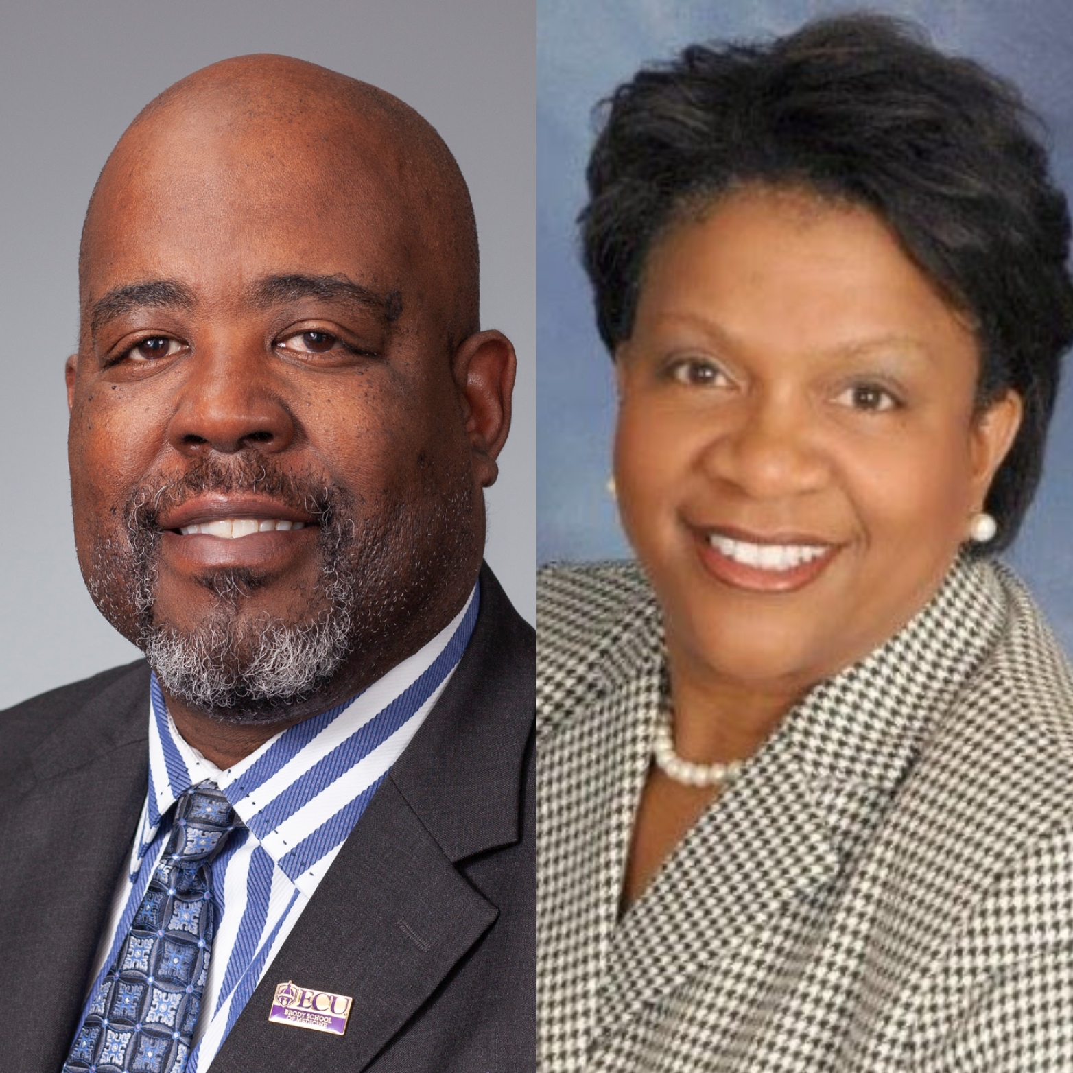 Cedric Bright, MD, associate dean for admissions, professor of internal medicine, and interim associate dean of diversity and inclusion at East Carolina University’s Brody School of Medicine, and ATSU’s Kim Butler Perry, DDS, MSCS, FACD, associate vice president of university strategic partnerships