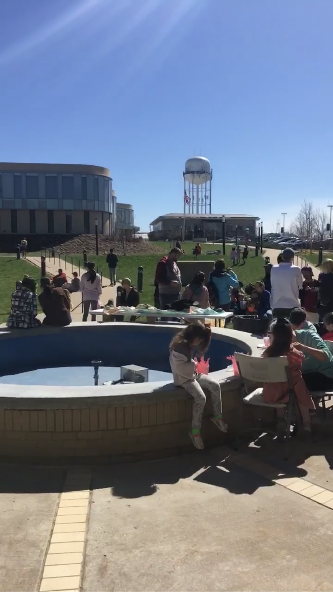 people at an easter egg hunt