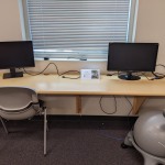 Second monitors in the Arizona campus library