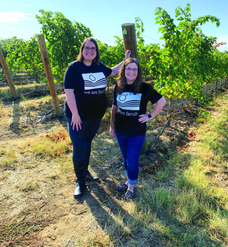 Sandra  Suarez,  MHA,  ’16,  and  Michelle Mueller, MHA, ’14